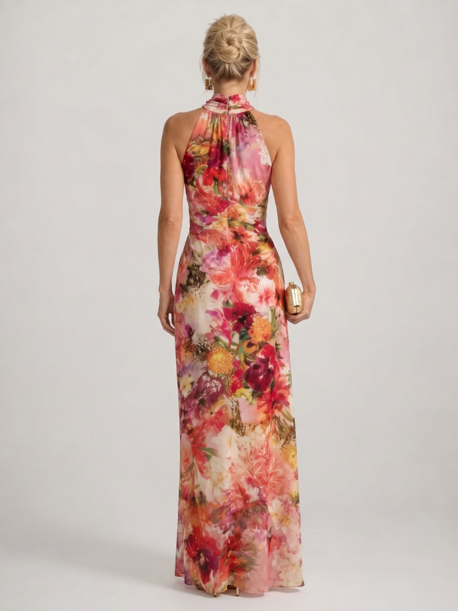 Freya Kerstjurk met Bloemenprint