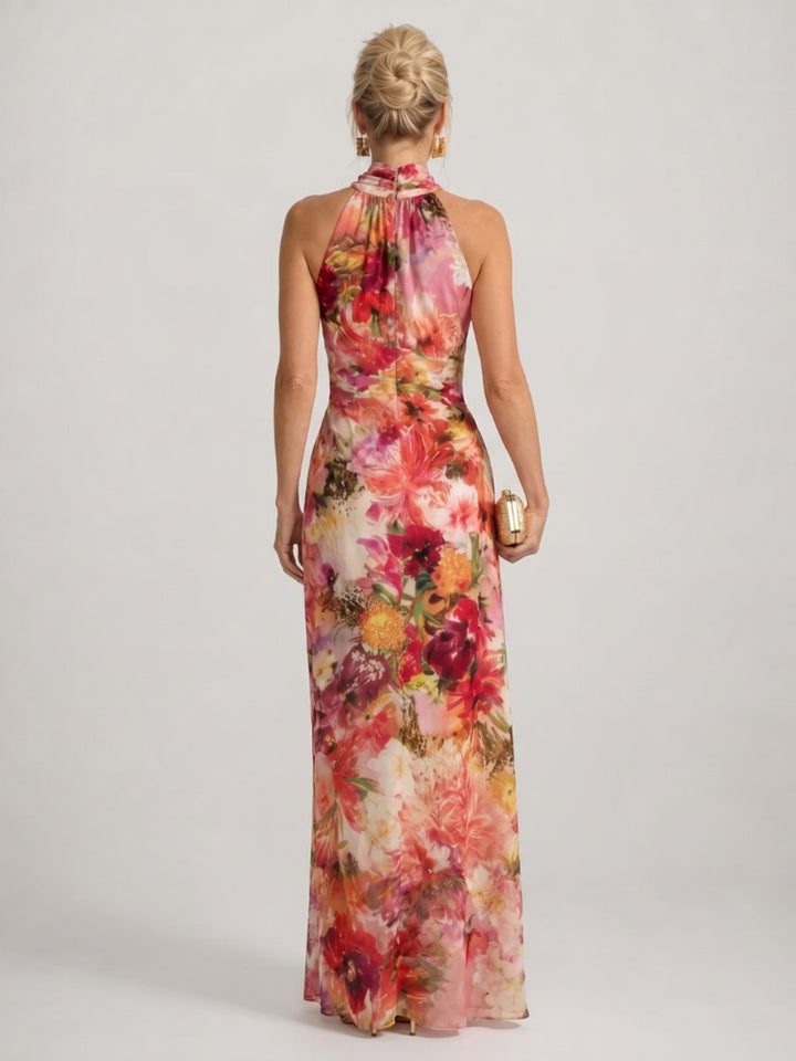 Freya Kerstjurk met Bloemenprint