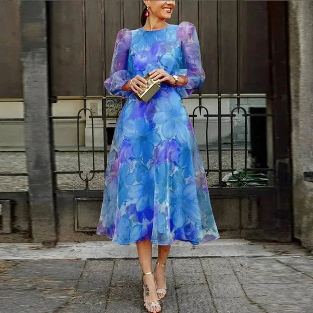 Sophie Kerstjurk met Bloemenprint