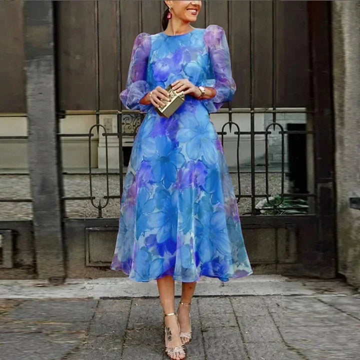 Sophie Kerstjurk met Bloemenprint