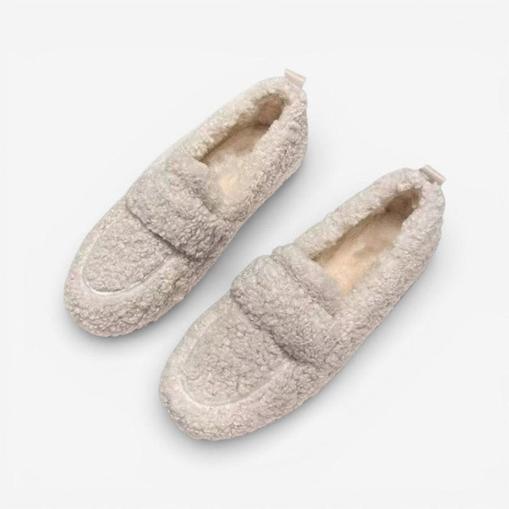 Rosie Teddy Loafers met Ronde Neus