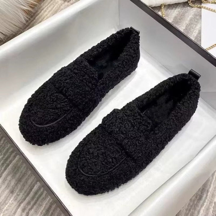 Rosie Teddy Loafers met Ronde Neus