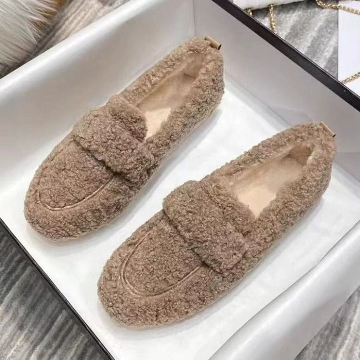 Rosie Teddy Loafers met Ronde Neus