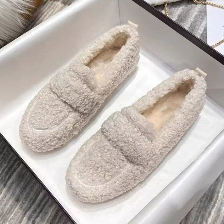 Rosie Teddy Loafers met Ronde Neus