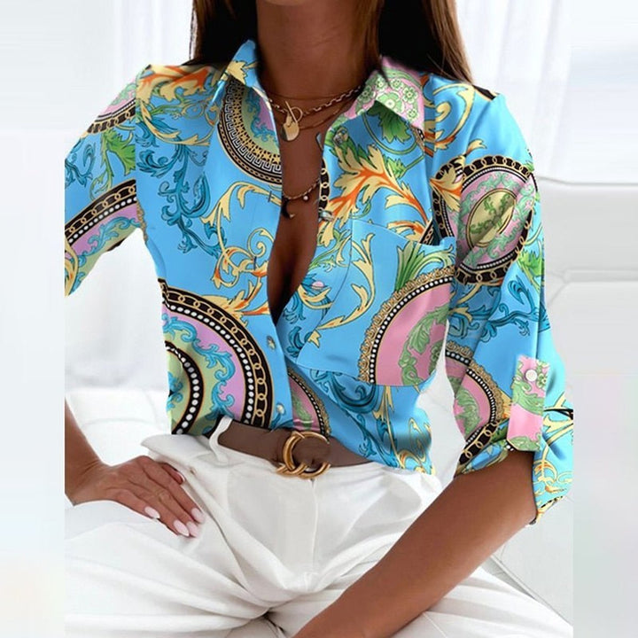 Freya Lange Blouse met Grafische Print