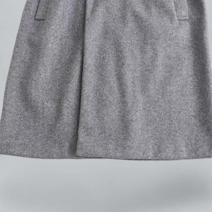 Isla Lange Wollen Trenchcoat met Capuchon