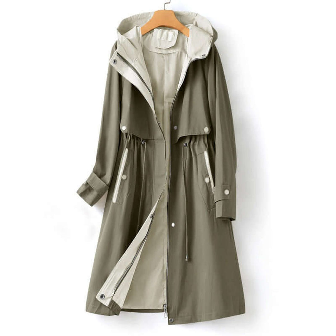 Ella Lange Trenchcoat met Capuchon