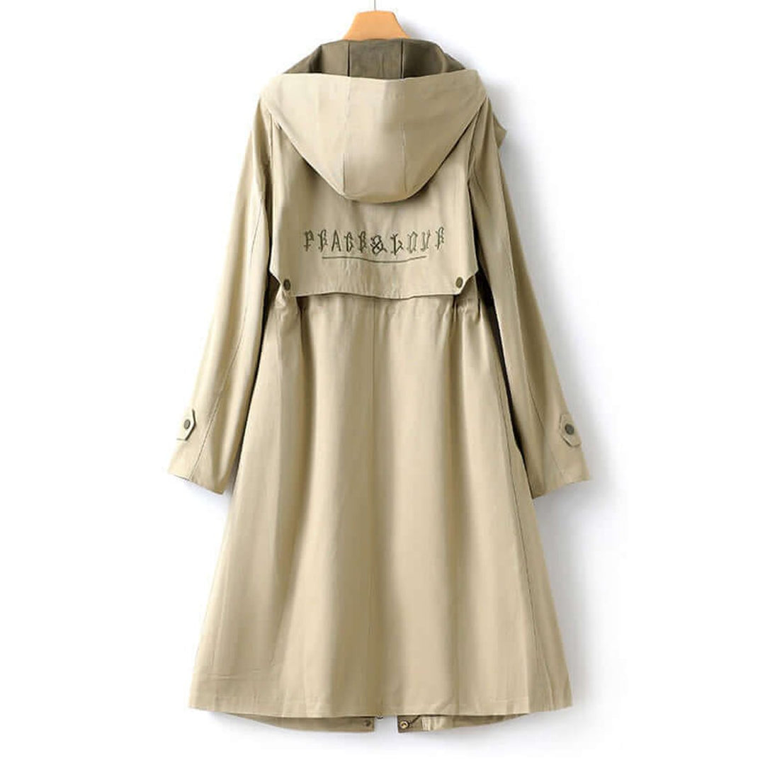 Ella Lange Trenchcoat met Capuchon
