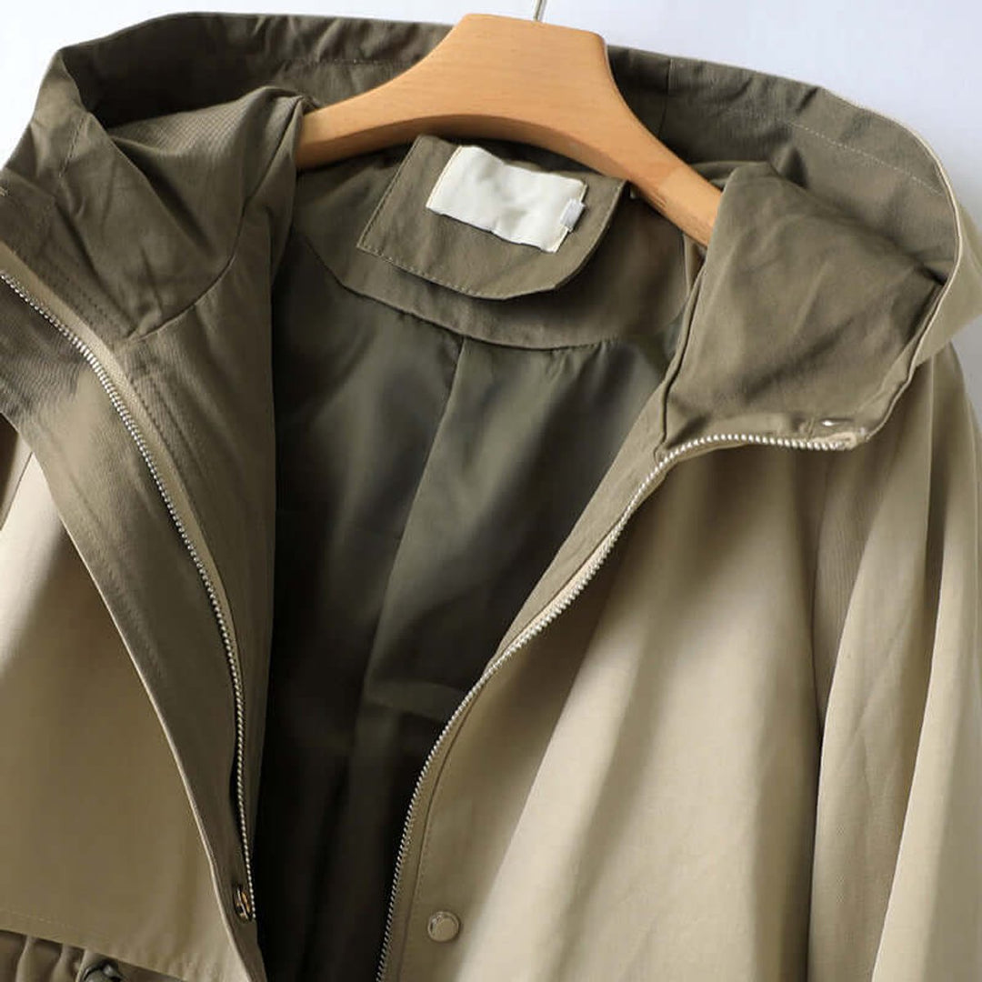 Ella Lange Trenchcoat met Capuchon