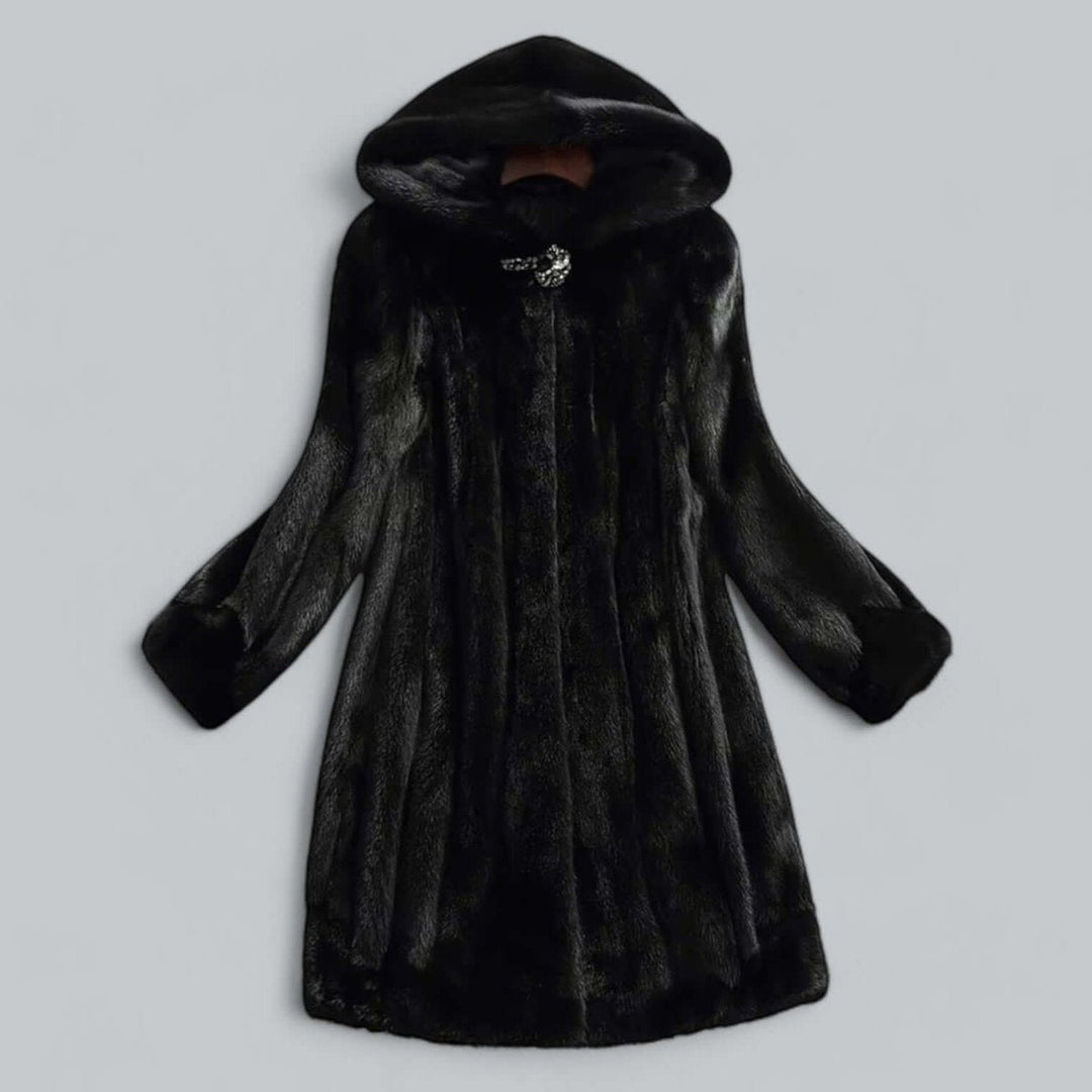 Sienna Lange Nepbont Winterjas met Warm Gevoerd