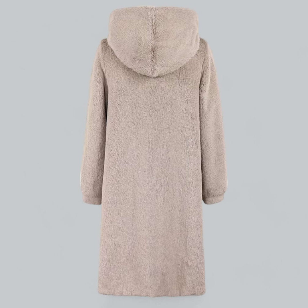 Sienna Lange Nepbont Winterjas met Warm Gevoerd