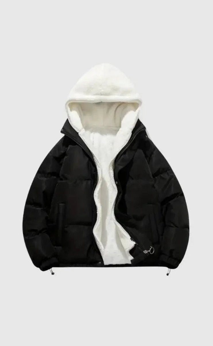 Mia Fleece Pufferjas met Capuchon