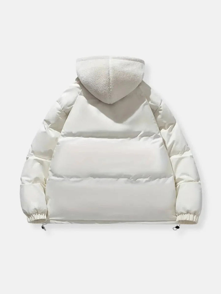 Mia Fleece Pufferjas met Capuchon