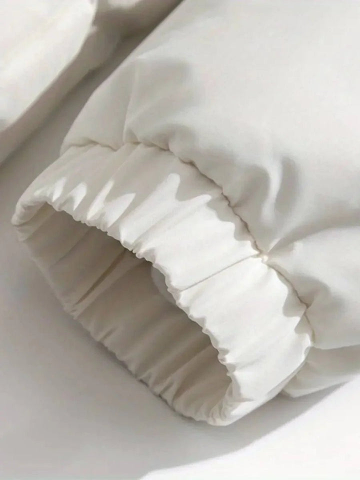 Mia Fleece Pufferjas met Capuchon
