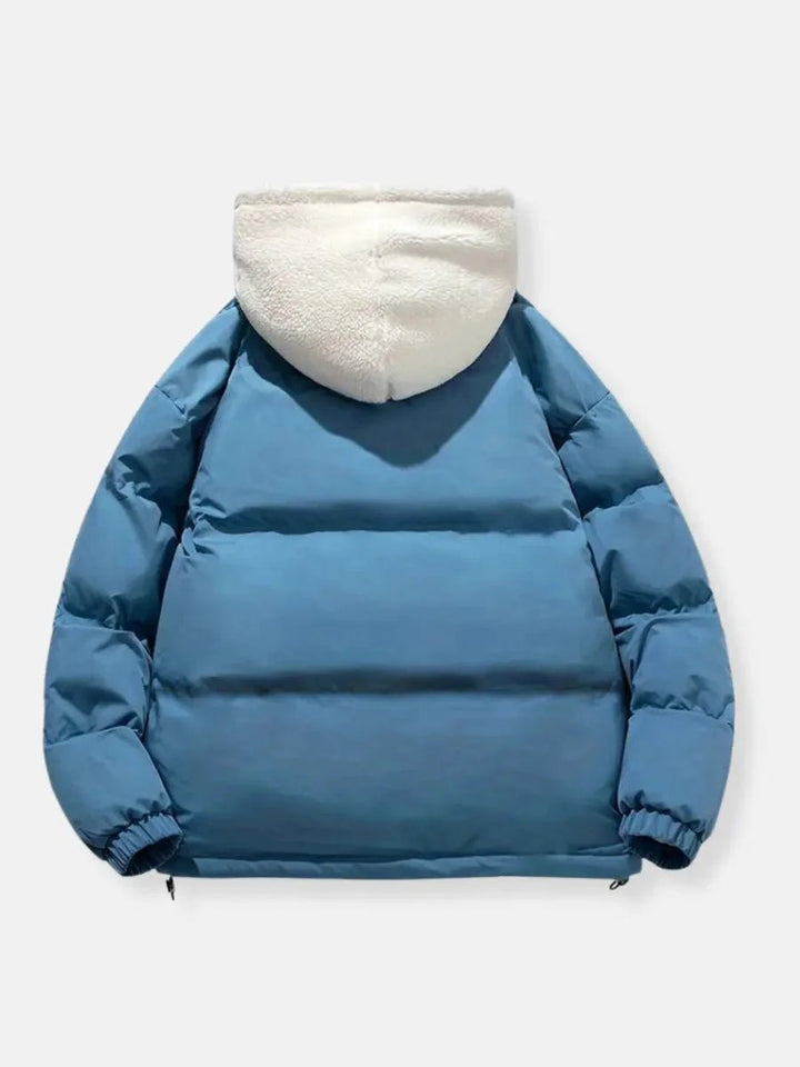 Mia Fleece Pufferjas met Capuchon