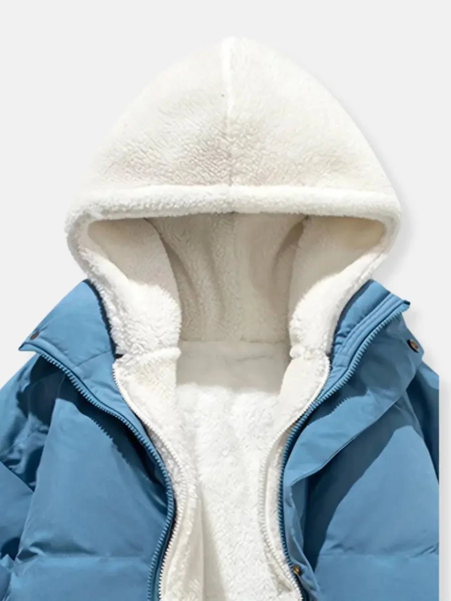 Mia Fleece Pufferjas met Capuchon