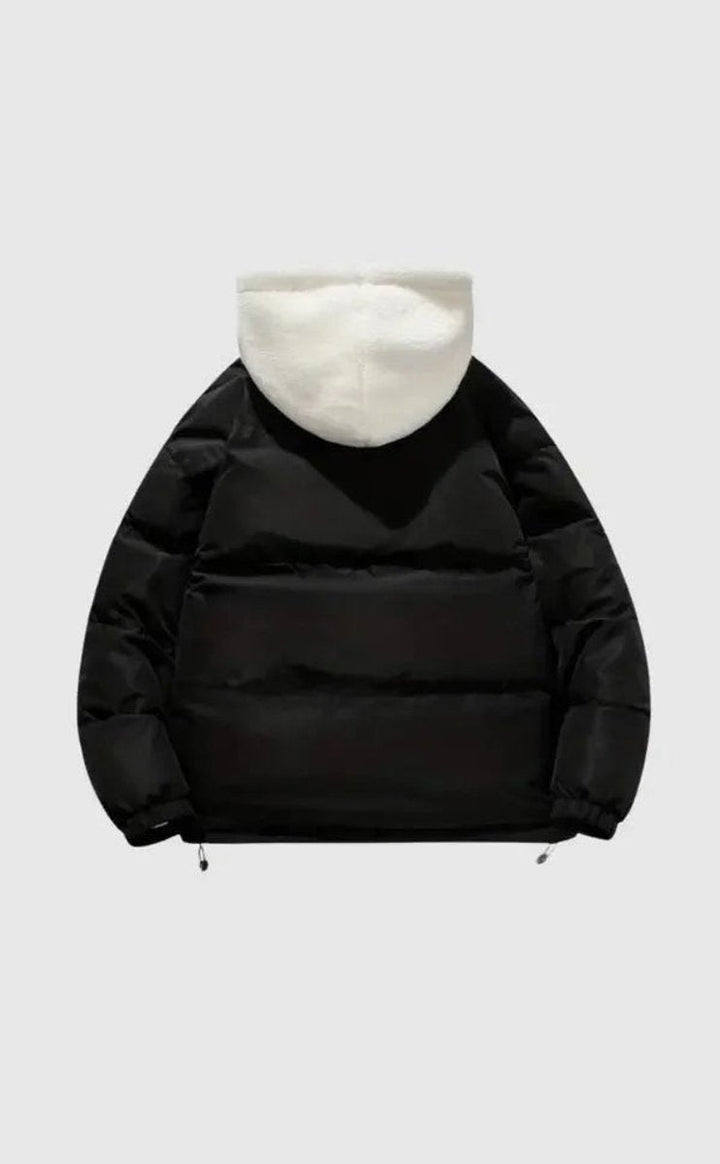 Mia Fleece Pufferjas met Capuchon