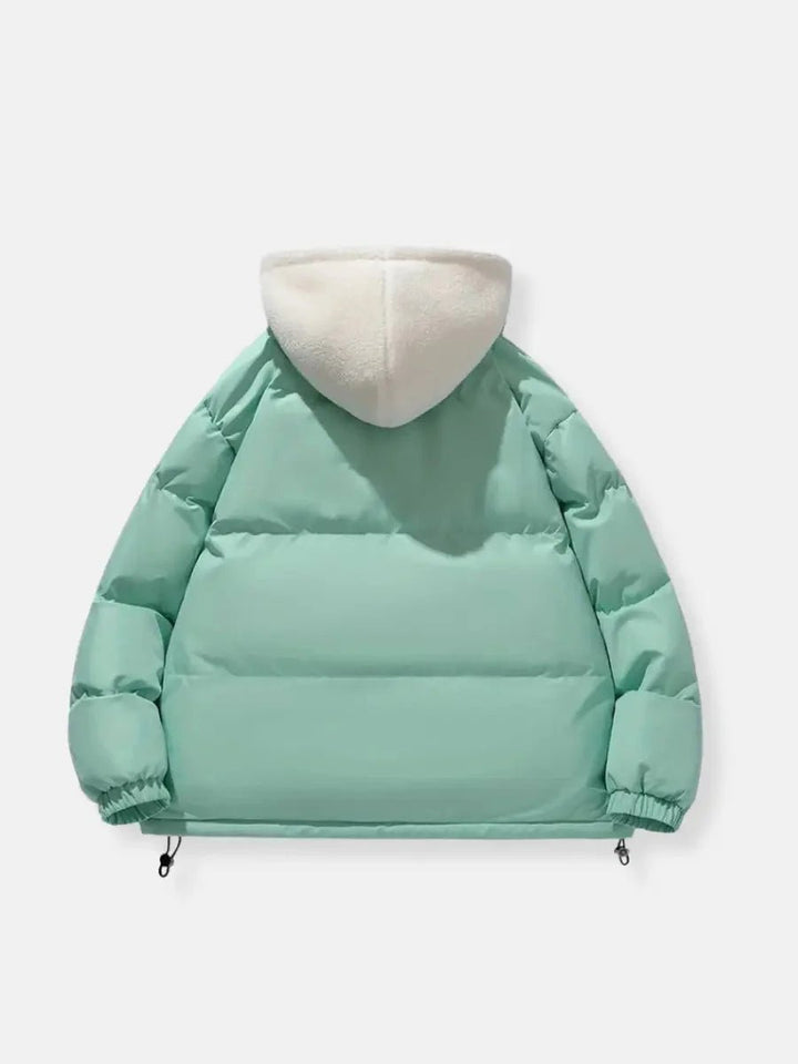 Mia Fleece Pufferjas met Capuchon