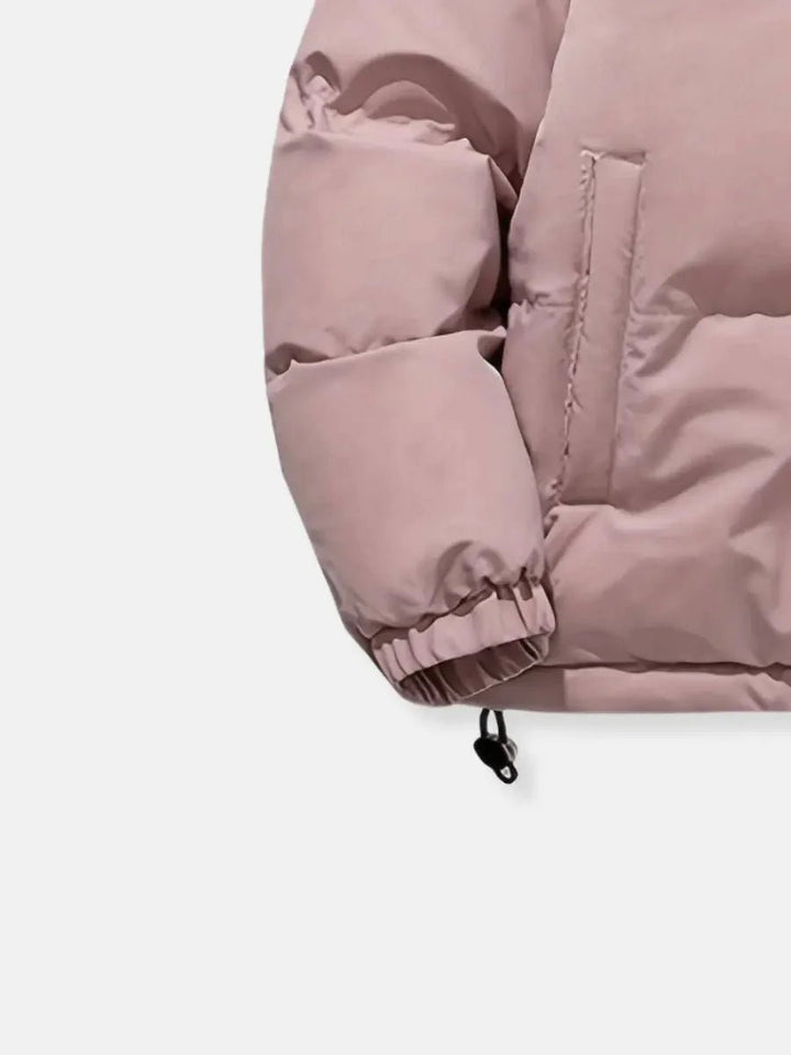 Mia Fleece Pufferjas met Capuchon