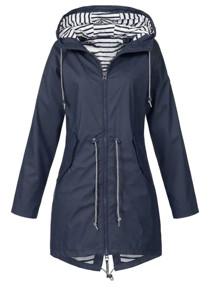 Isla Trenchcoat met Streepdessin