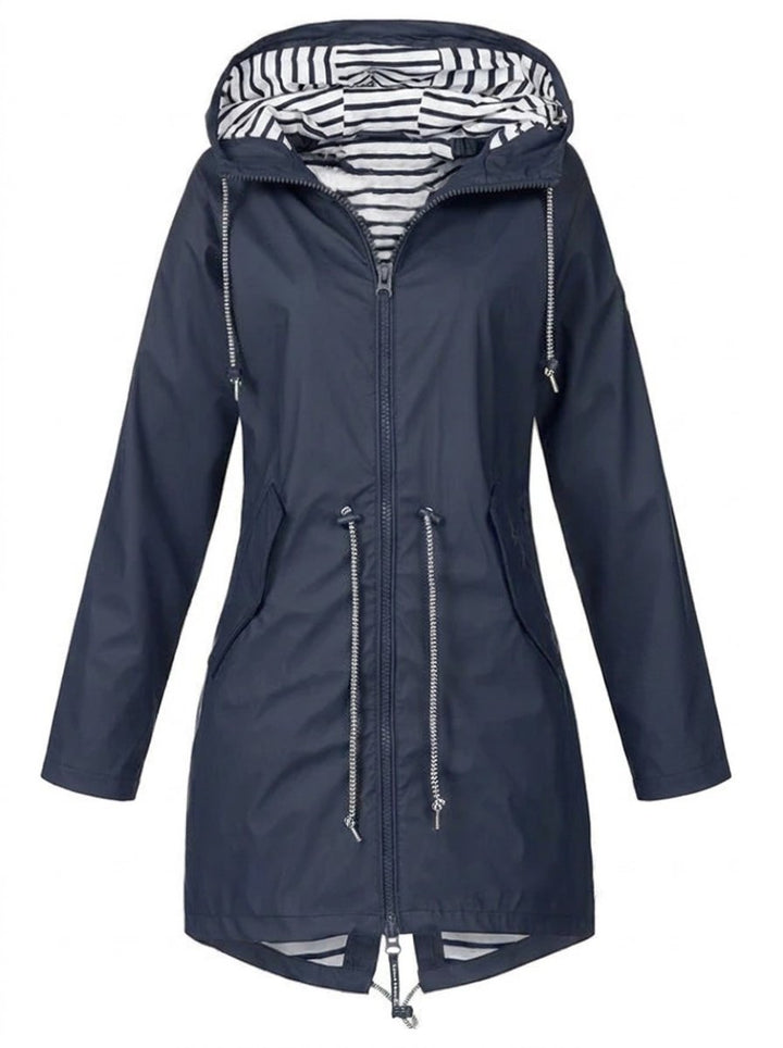 Isla Trenchcoat met Streepdessin