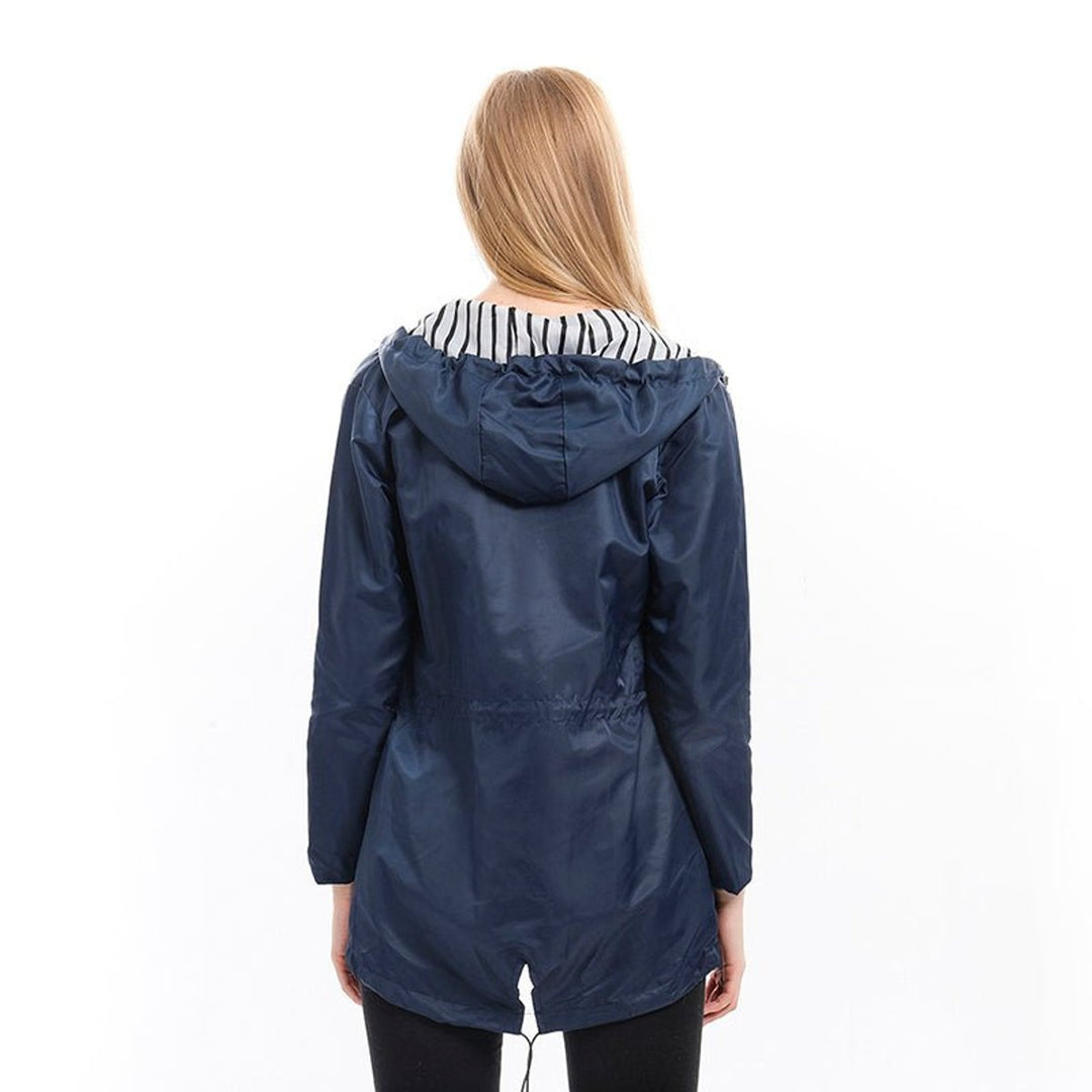 Isla Trenchcoat met Streepdessin