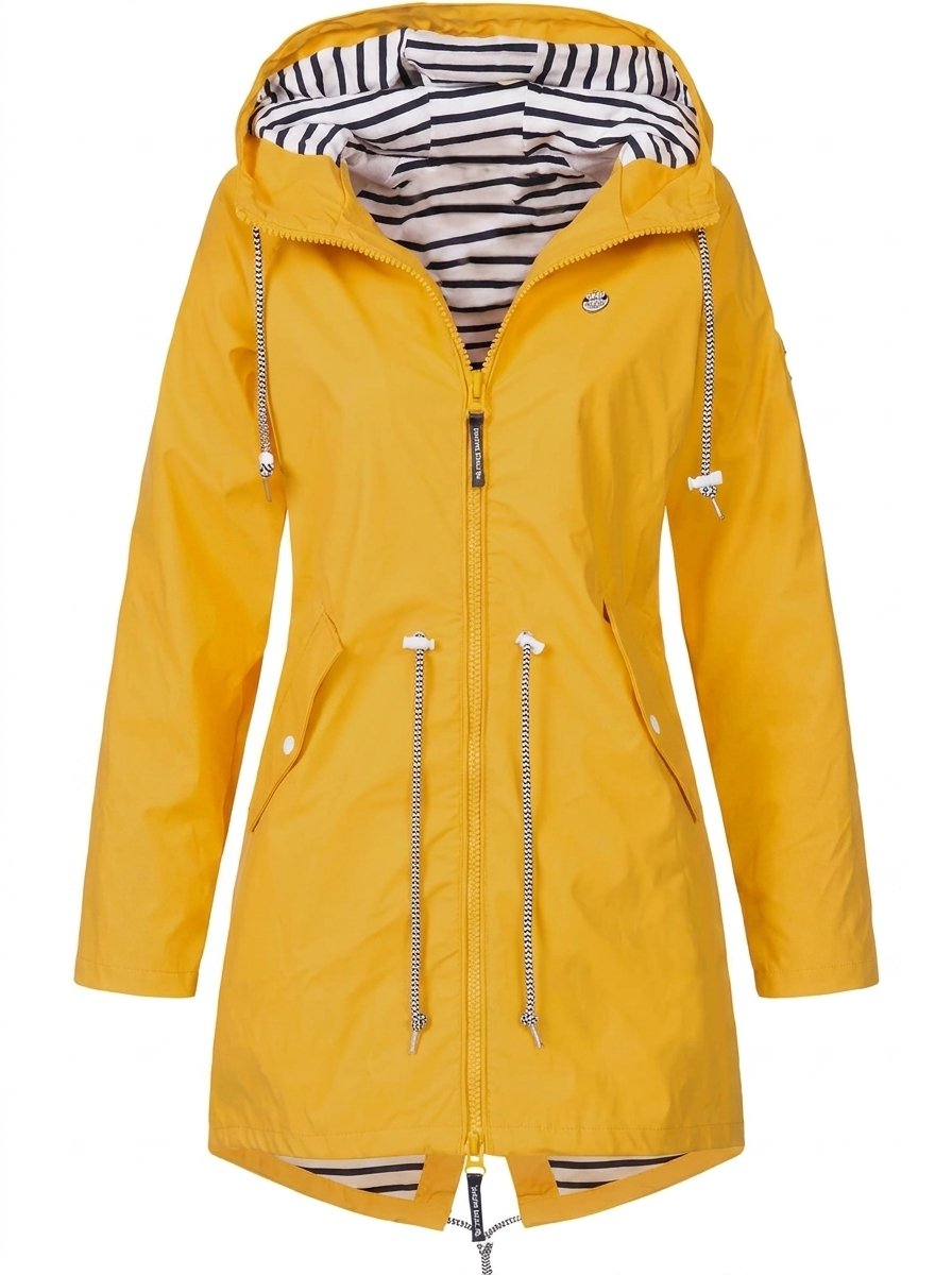 Isla Trenchcoat met Streepdessin