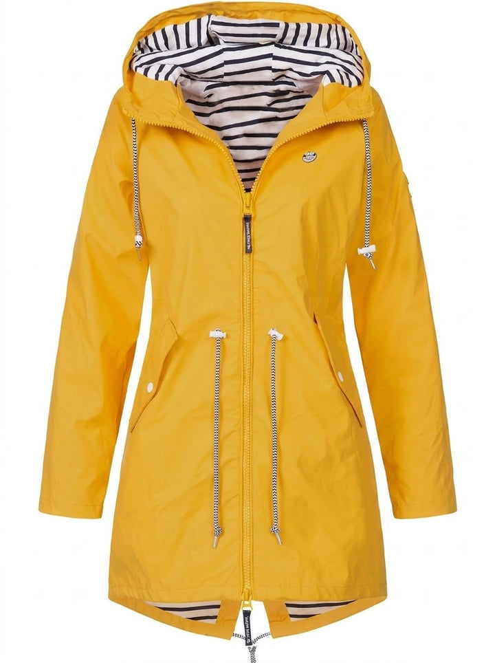 Isla Trenchcoat met Streepdessin