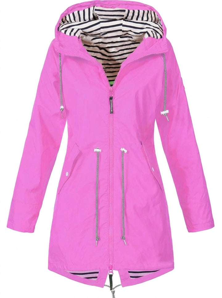 Isla Trenchcoat met Streepdessin