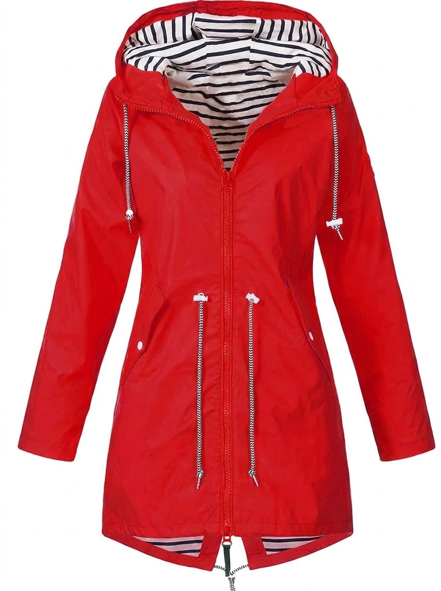 Isla Trenchcoat met Streepdessin