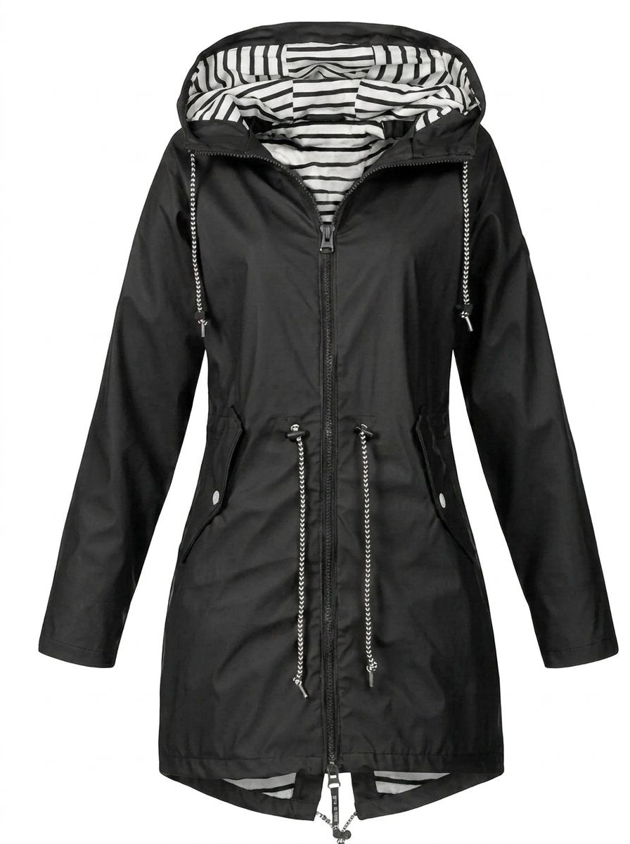 Isla Trenchcoat met Streepdessin