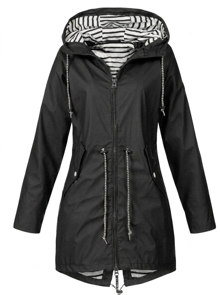 Isla Trenchcoat met Streepdessin