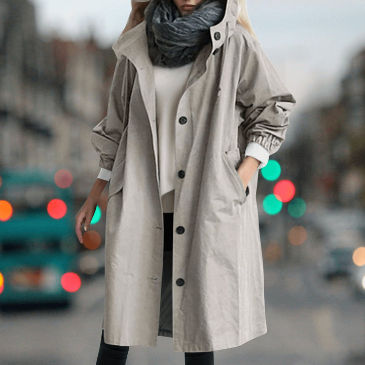 Sophie Lange Trenchcoat met Capuchon