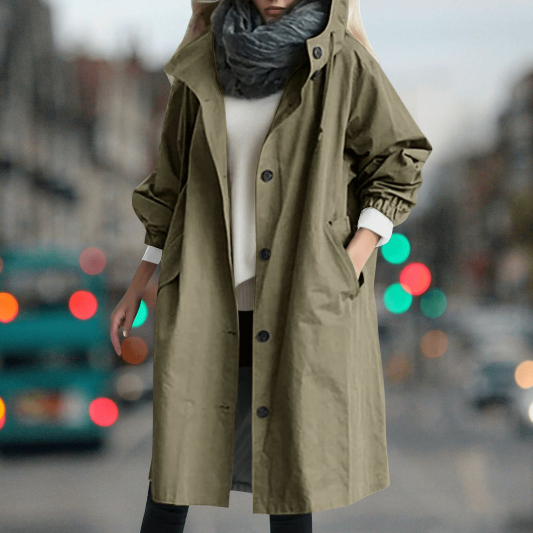 Sophie Lange Trenchcoat met Capuchon