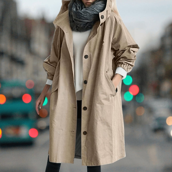 Sophie Lange Trenchcoat met Capuchon