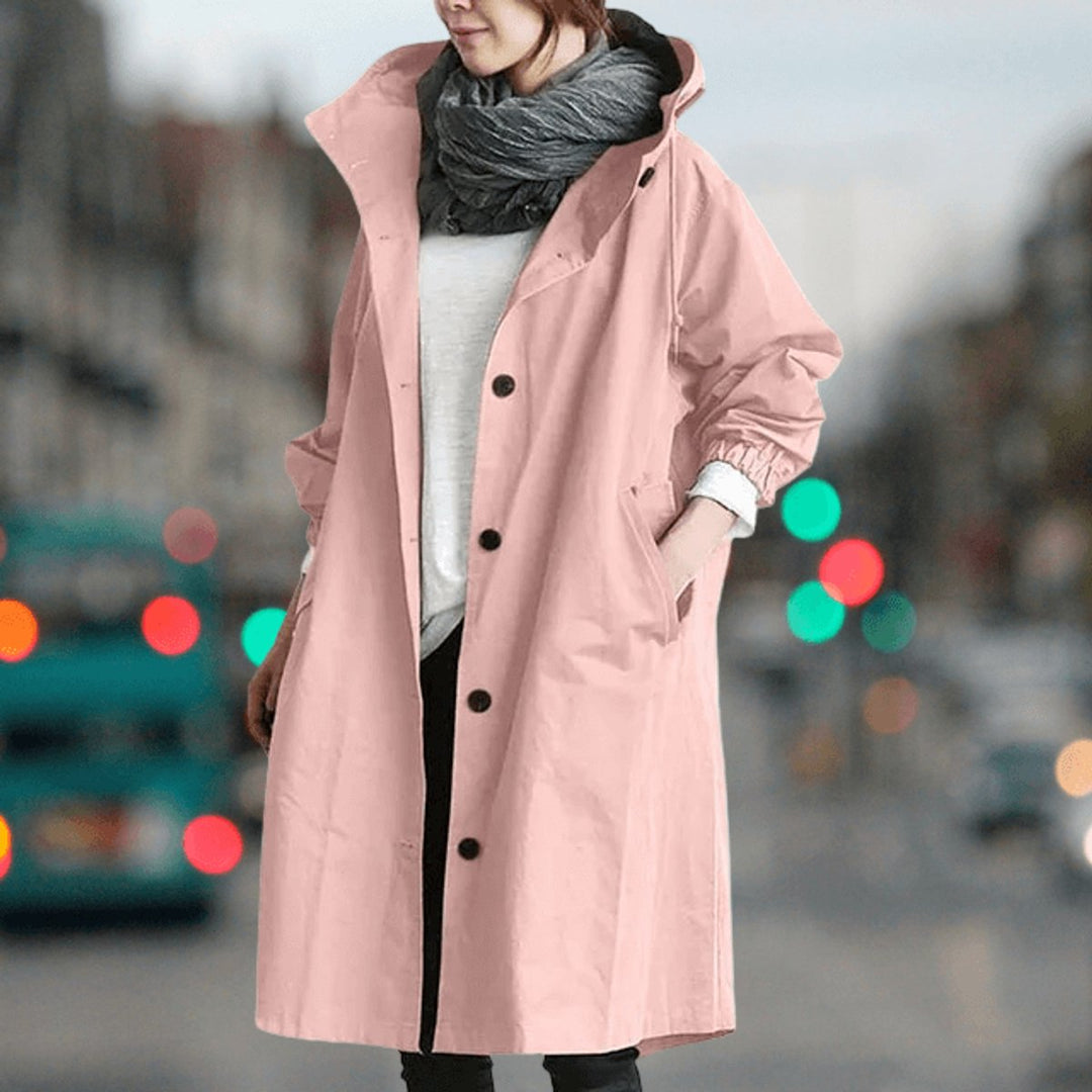 Sophie Lange Trenchcoat met Capuchon