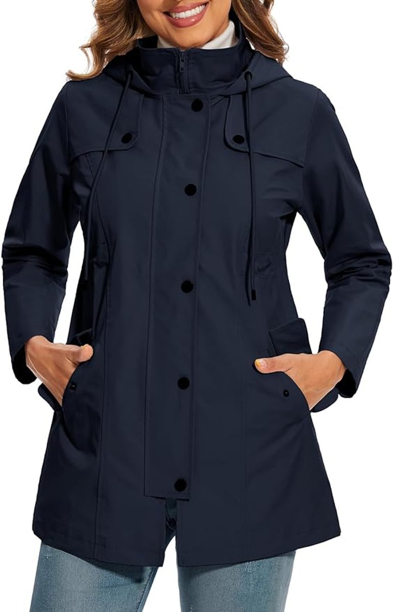 Freya Trenchcoat met Ruitprint