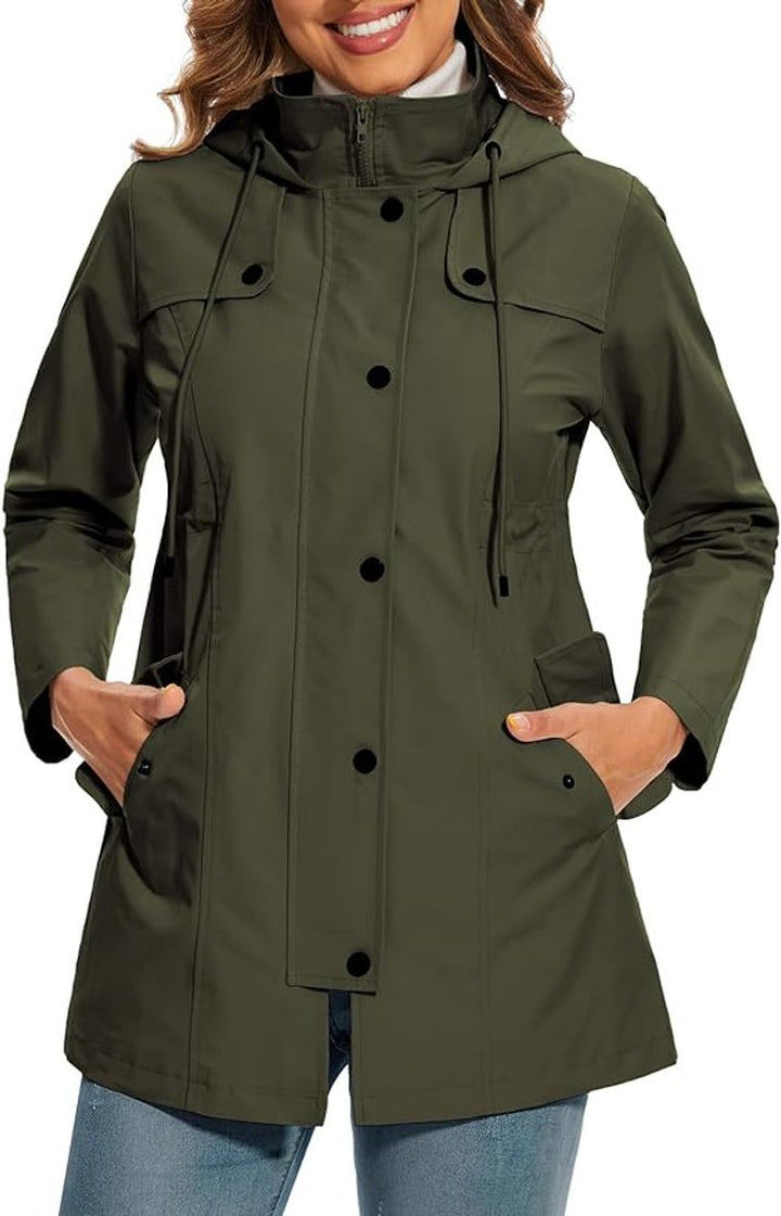 Freya Trenchcoat met Ruitprint