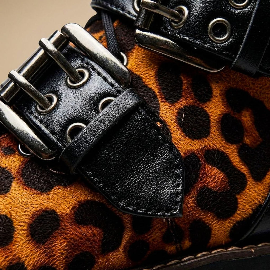 Phoebe Enkellaarsjes met Dierenprint