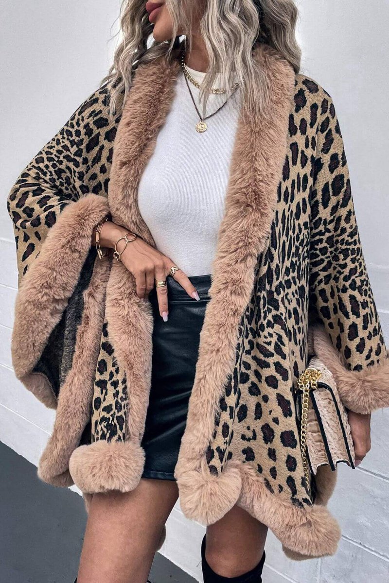 Emily Nepbont Cape met Dierenprint