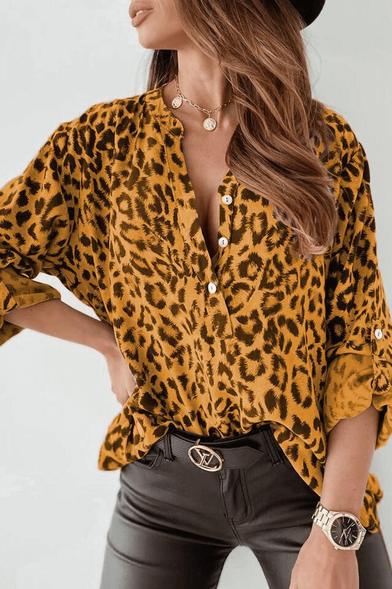 Freya Lange Blouse met Dierenprint