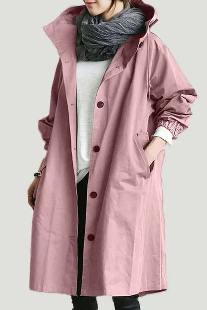 Amelia Trenchcoat met Capuchon