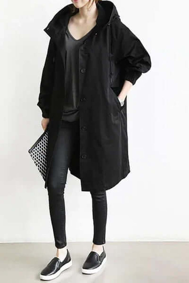Amelia Trenchcoat met Capuchon