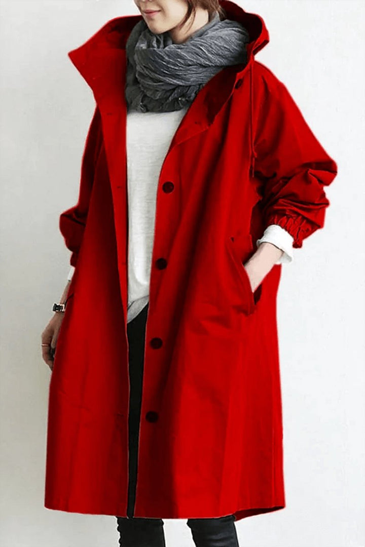 Amelia Trenchcoat met Capuchon