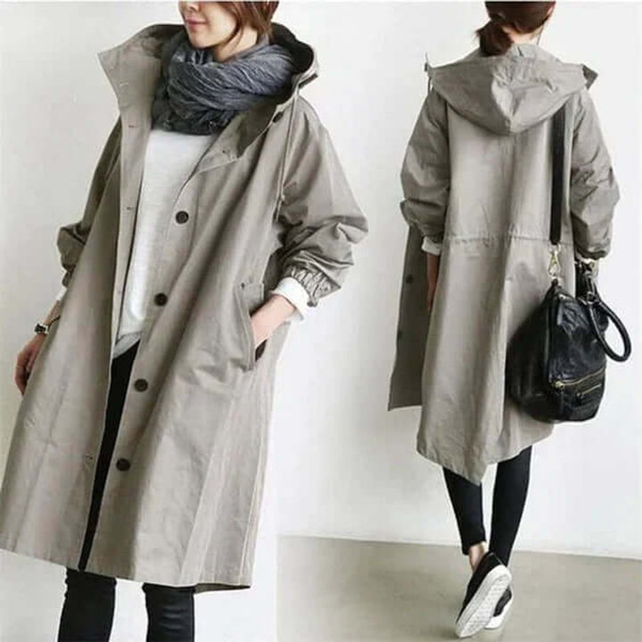 Amelia Trenchcoat met Capuchon