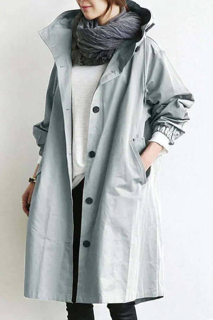 Amelia Trenchcoat met Capuchon