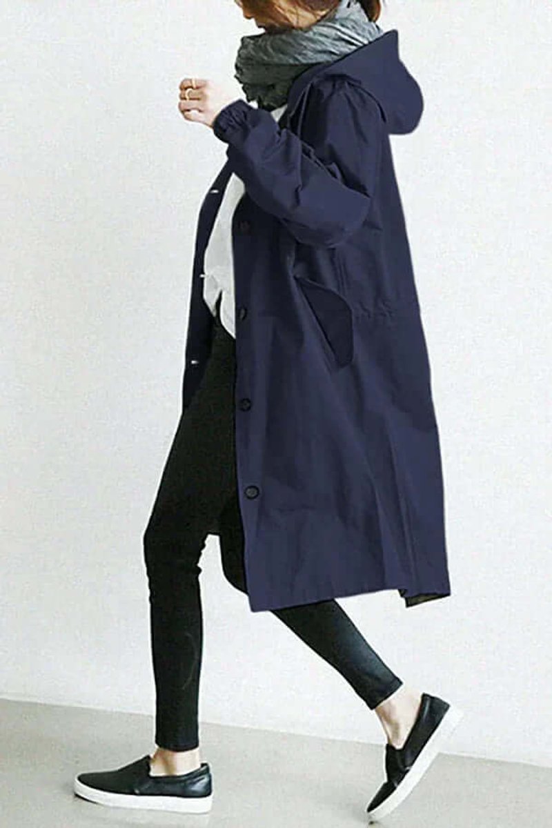 Amelia Trenchcoat met Capuchon