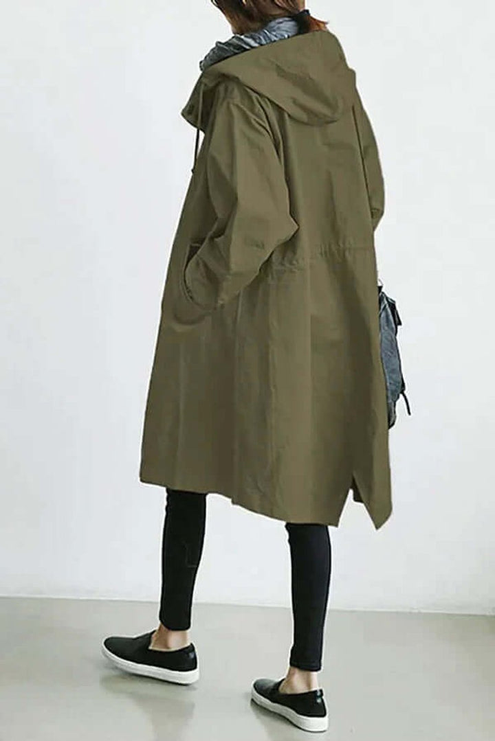 Amelia Trenchcoat met Capuchon