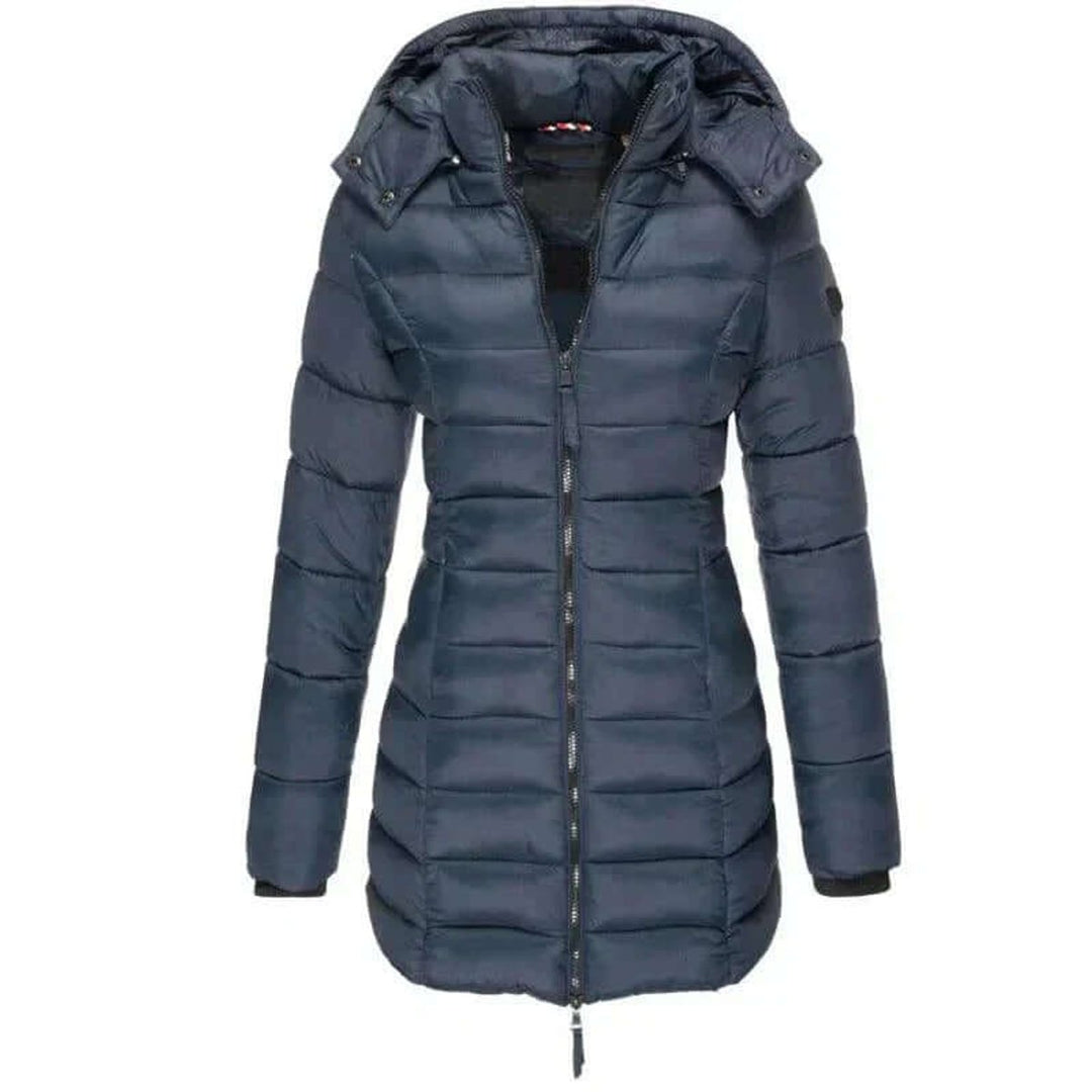 Evelyn Lange Pufferjas met Capuchon