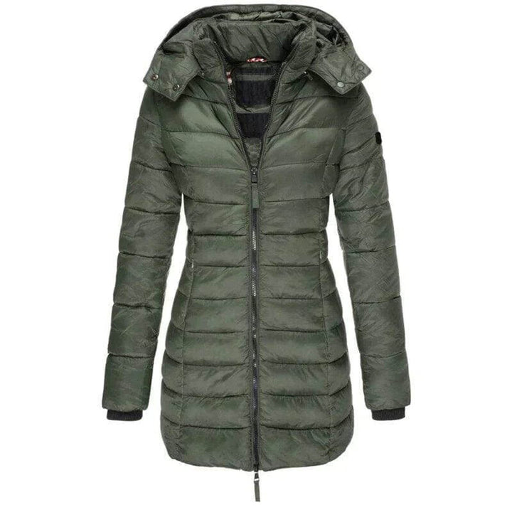 Evelyn Lange Pufferjas met Capuchon